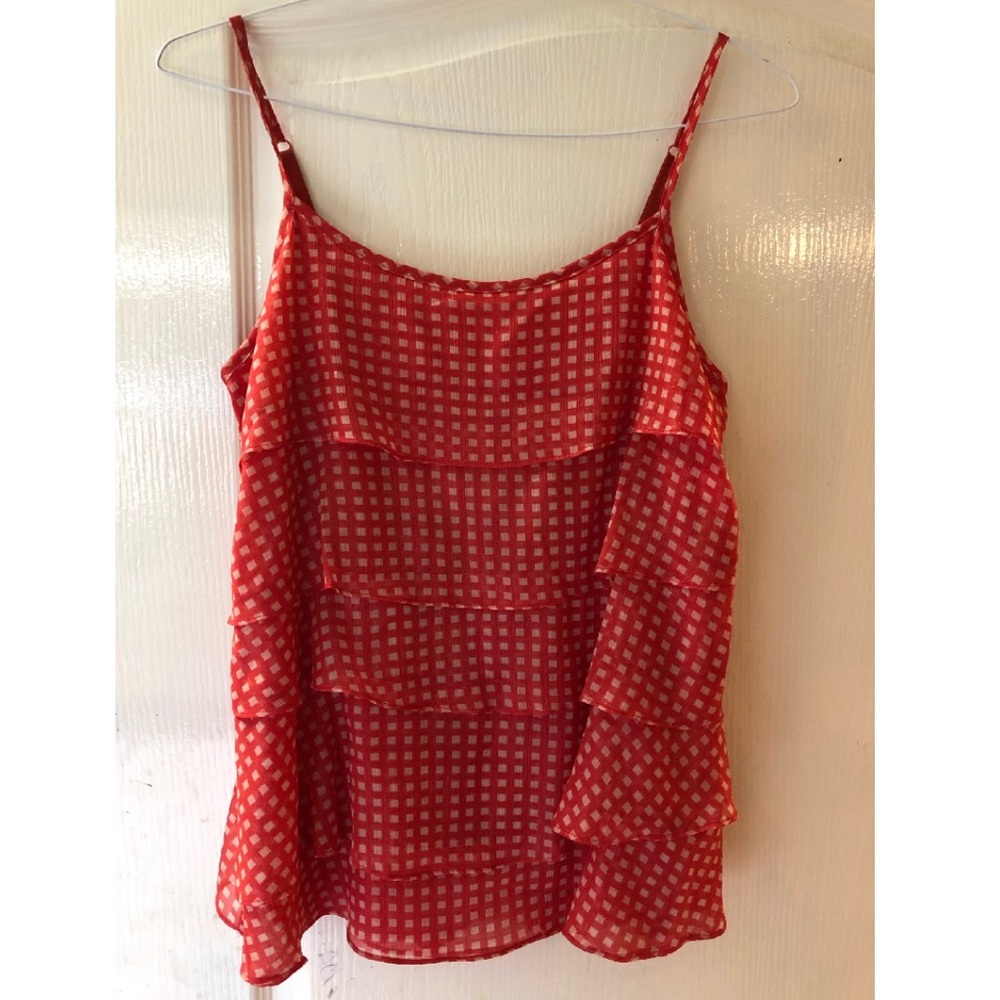NY and Company Red Blouse Size M